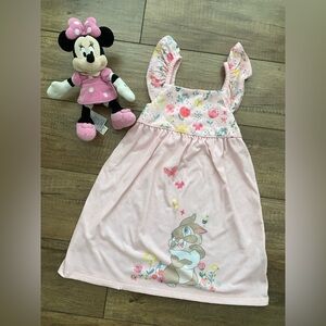 Disney Miss Bunny from Bambi Girls Pink Pajamas Nightgown